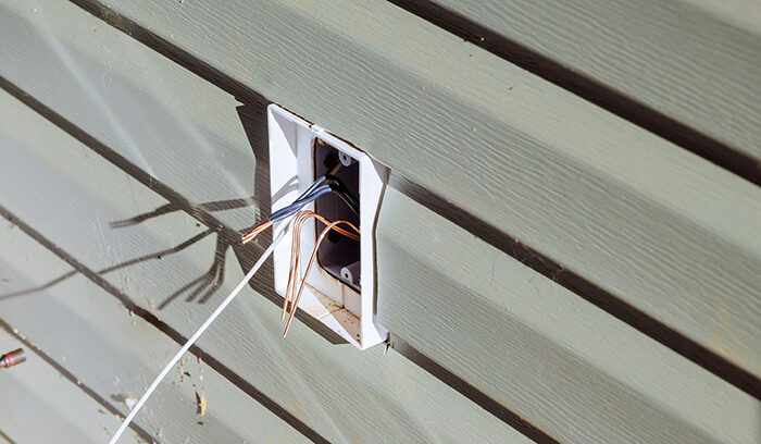 outdoor outlet installation